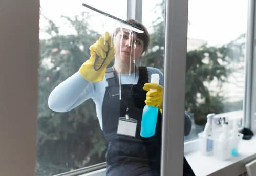 Nettoyage de vitres intérieures et extérieures à la Saulsotte